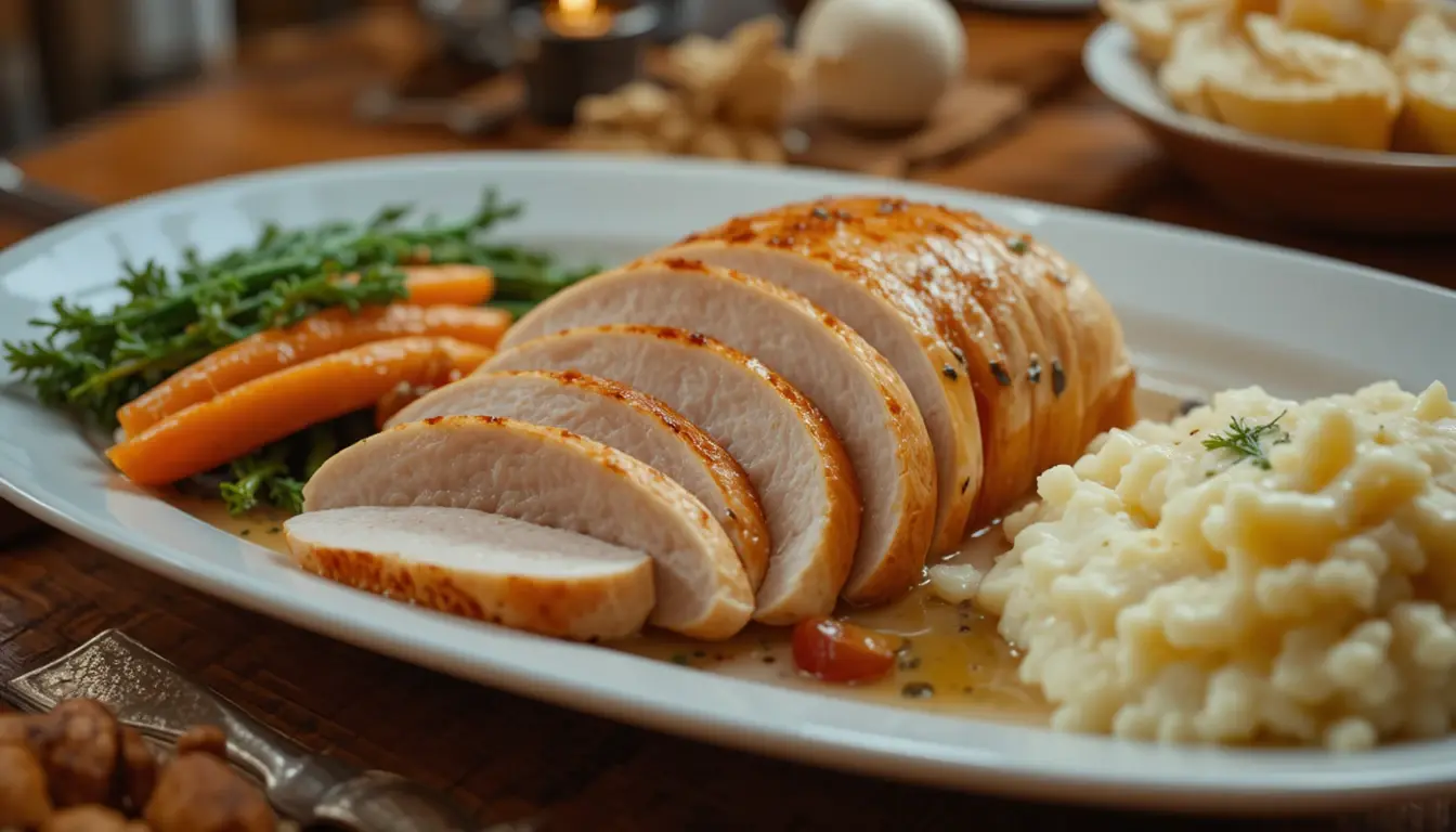 Boneless Turkey Breast Recipe, Best Ever Juicy and Easy 8 Boneless turkey breast resting after oven roasting