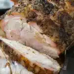 Smoked turkey breast served with sides