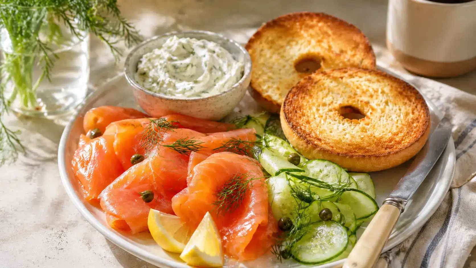 cold smoked salmon ingredients with salt and brown sugar