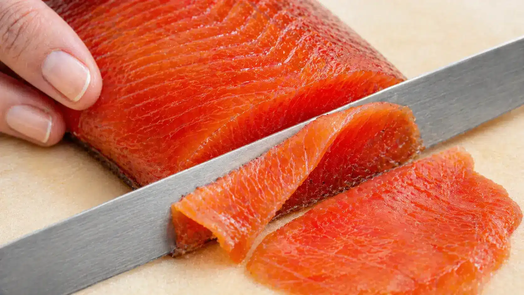 cold smoked salmon resting in a cool smoking chamber