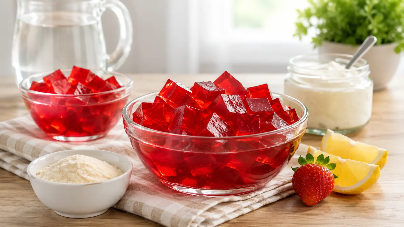 Bariatric Gelatin Recipe in creamy pink dessert cups